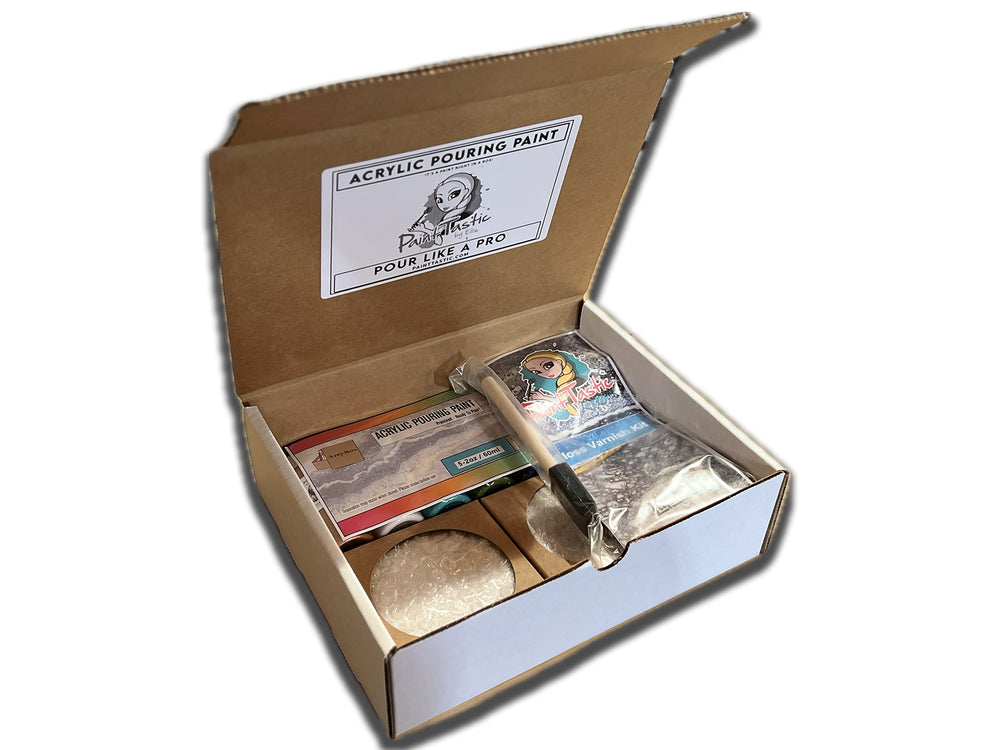 POUR PAINT BOX | 8PC COASTER SET