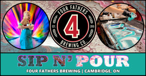 
            
                Load image into Gallery viewer, Sip N&amp;#39; Pour Workshop at Four Fathers Brewing | April 17 @ 6:30PM
            
        